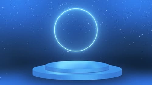 Mock Up Minimal Luxury Design Cylinder Podium in White Concrete Wall Background