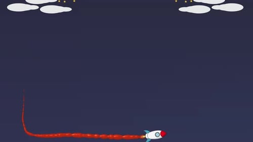 Cartoon Rocket Animation