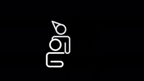 Animated Line Art Birthday Celebration Icon