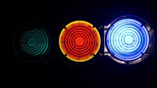 RGB-Lichter blinken nacheinander