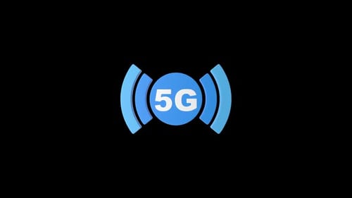 5G Internet 3D Animation | Alpha Channel