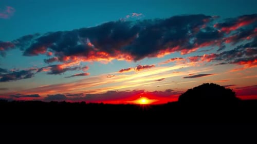 Golden Horizon at Sunrise or Sunset