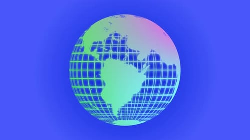 Earth animation Digital earth map animated Vd934