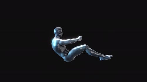 Male Anatomy Exercise Circle Crunches