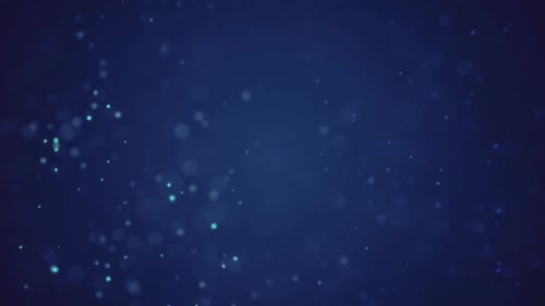 Blue Glowing Particle Motion Background Loop