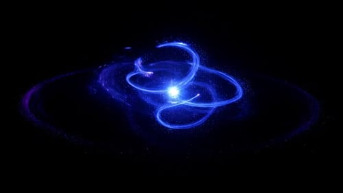 Cosmic Blue Energy Space Portal Reveal Animation