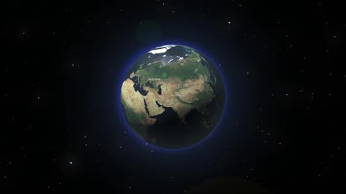 Earth Zoom From Space To Moldova