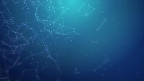 Fundo de loop de movimento de tecnologia futurista de plexo dinâmico abstrato