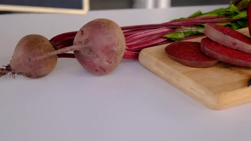 Beets Contain Betaine on the Table Selective Focus