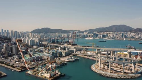 Port Area of Busan City