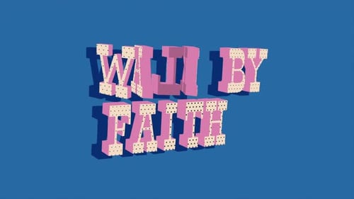 Cartoon Animated WALK BY FAITH Looping