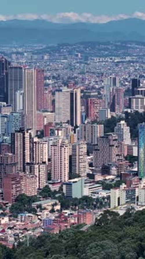 Bogota Skyline at Bogota in Colombia. Downtown Scenery.