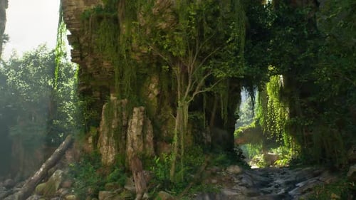 À la découverte de la végétation luxuriante de la forêt tropicale humide de Thaïlande par une journée ensoleillée
