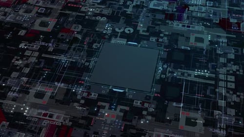 abstract futuristic circuit board