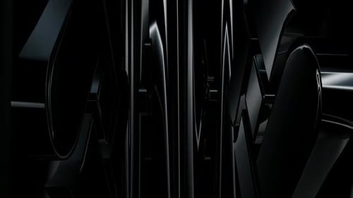 Elegant Dark Chrome Geometric Abstract Shapes Seamless Loop