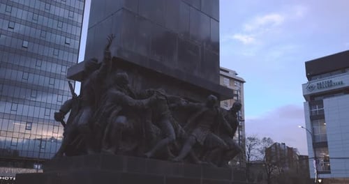 Monument On The Square In The Center Of Nis