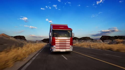 Truck On Road, Freight Transportation, Mode Of Transport, Transportation, Truck