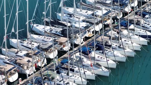 Yachts in the marina