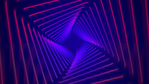 Abstract Intersections: Wavy Tunnel, Line, Square, and Background