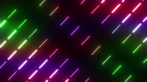 4 K Colored Neon Background Loop