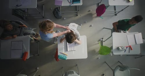 Elementary School Student Suffering From Peer Harassment From Classmates in Toxic School Environment