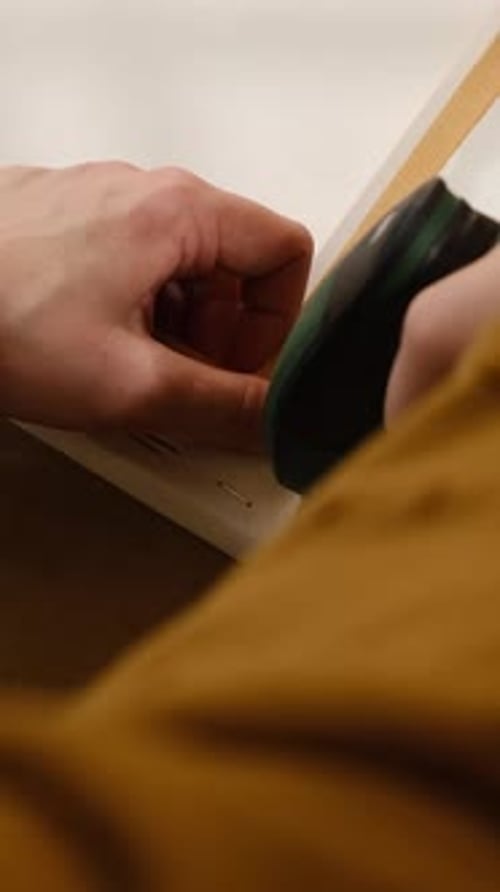 Securing Canvas to a Frame with Staple Gun