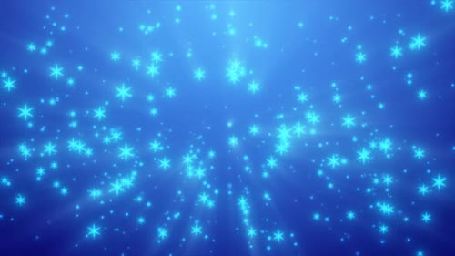 Twinkling Blue Stars Particle Effect Background Animation