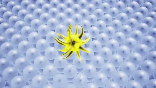 Transparent cell with biotechnology and cosmetic concept