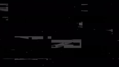 Corruption Collection: un fondo negro digital con un efecto de transición gris con imperfecciones