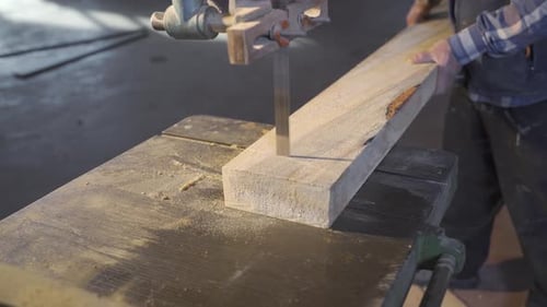 Electric carpentry tools. Carpentry workshop.