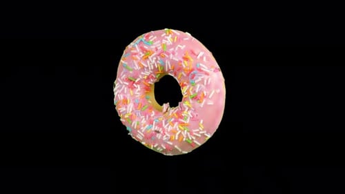Fresh donut (alpha channel)