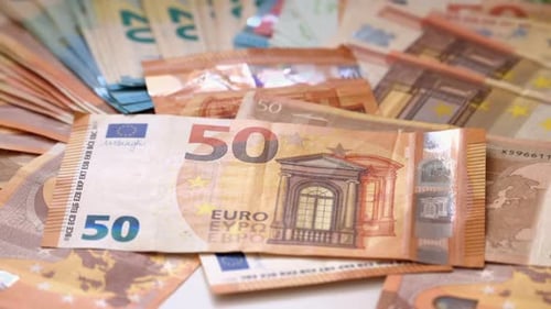 Euro money currency banknotes background
