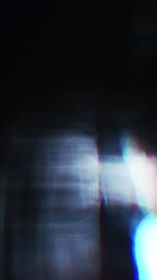 Prismatic light leak with vibrant colors overlay