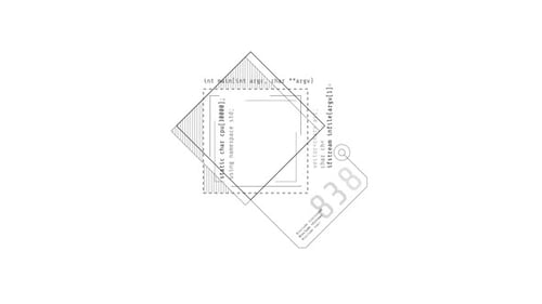 Looped Animation of a Composition of Squares HUD Element