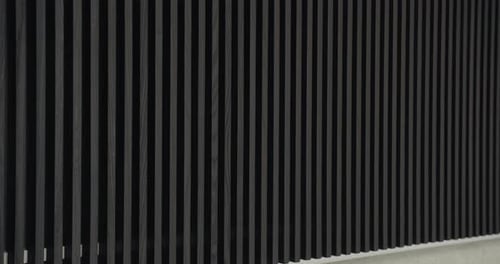 Abstract Black Vertical Lines Design in Modern Architectural Detail