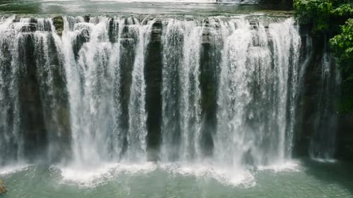 Aerial Drone of Tinuy an Falls Slow Motion