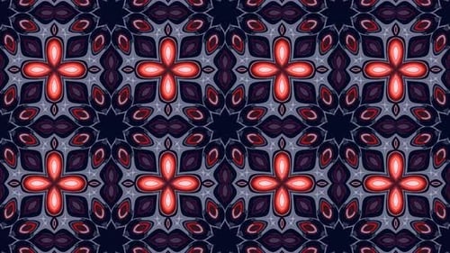 Animated Hypnotic Kaleidoscope Abstract Pattern Background