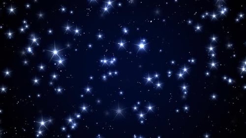 Twinkling Stars Glittering Background Animation
