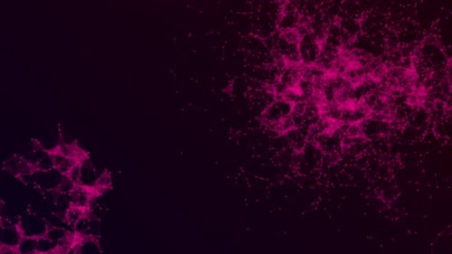 Conexión digital abstracta que mueve puntos y líneas. Antecedentes tecnológicos.