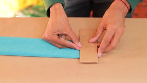 Tracing paper with piñata molds to cut them out later