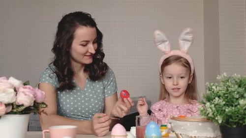 Easter Family Holiday and Children Concept