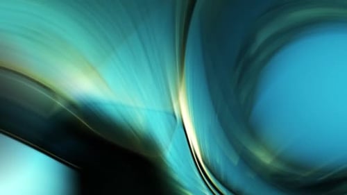 Abstract Blue Green Fluid Light Motion Background