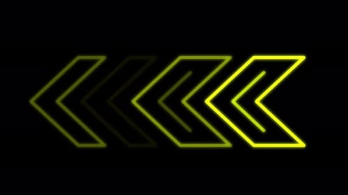 Blinking Neon Chevron Arrows Animated Loop