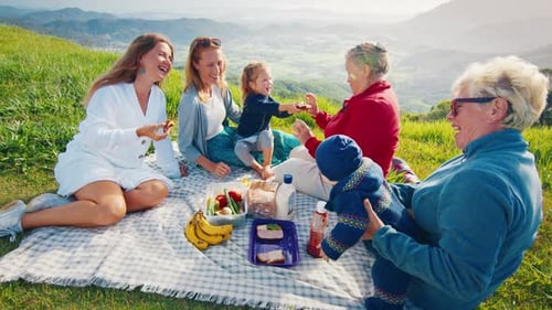 Family Picnic on the Hill