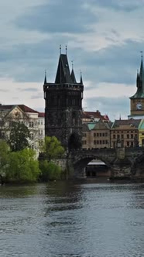 Old town of Prague and Charles bridge