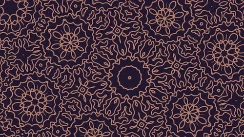 Elegant Abstract Decorative Mandala Pattern Motion Background