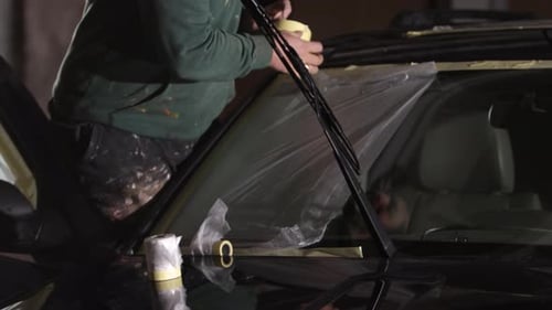 Karosserie, Maskieren, Schleifen, Auto, Oberflächen schützen