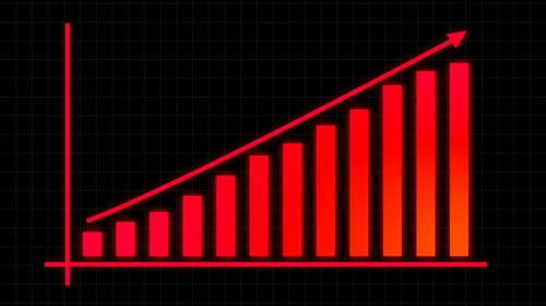Business Growth Graph Rising And Success Arrow