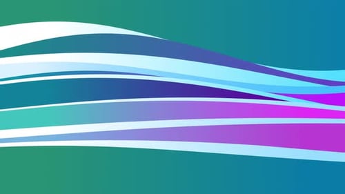 Colorful Fluid Wavy Gradient Lines Abstract Motion Background