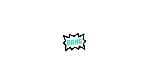 Animiertes Bang-Symbol